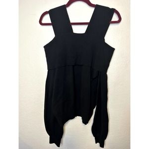NWT Bold Elements Cold Shoulder Pullover Sweater Large Black
